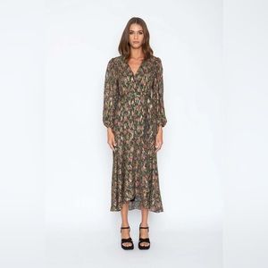 Caballero Moon Maxi Starlight Floral Dress NWT L